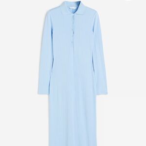 Light Blue Long Sleeve Dress